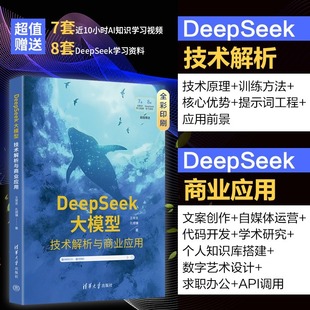 DeepSeek大模型 技术解析与商业应用 DeepSeek技术原理API调试文案创作训练方法DeepSeek大模型实战指南AI软件开发与应用正版书籍