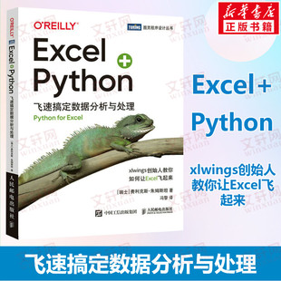 Excel 飞速搞定数据分析与处理 python编程从入门到实战办公软件应用从入门到精通excel数据分析电脑教程书人民邮电出版 社 Python