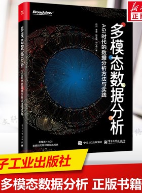 多模态数据分析 AGI时代的数据分析方法与实践 GPT与DeepSeek等大模型的多模态实践分析 Python语言数据分析师算法工程师正版书籍