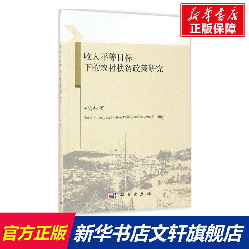 收入平等目标下的农村扶贫政策研究 王宏杰 著 国学经典四书五经 哲学经典书籍 中国哲学 新华书店官网正版图书籍