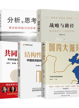 【5册】黄奇帆的复旦经济课 分析与思考+结构性改革+战略性与路径+共同富裕+国内大循环关于中国经济的讲座合集新华正版书籍