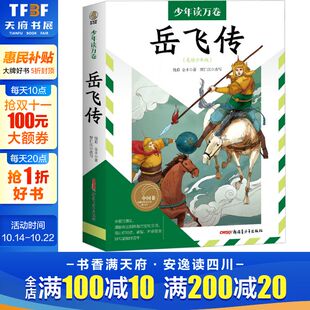 新华书店旗舰店文轩官网 社 美绘少年版 金丰 正版 钱彩 岳飞传 清 新疆青少年出版 书籍 新华文轩