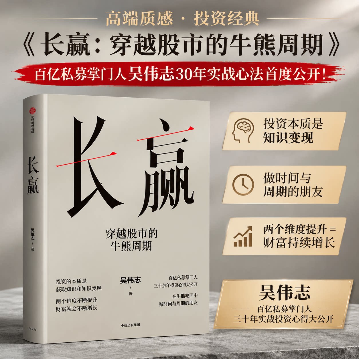 长赢：穿越股市的牛熊周期 吴伟志 著 中信出版社 正版书籍 新华书店旗舰店文轩官网图片