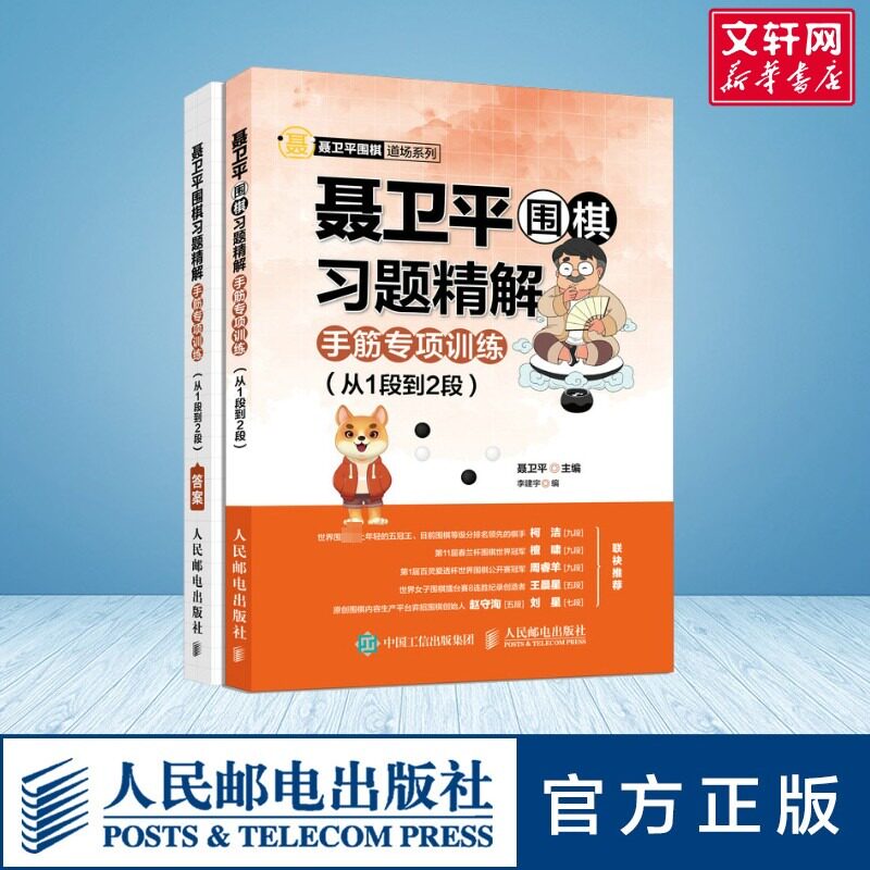 聂卫平围棋习题精解手筋专项训练从1段到2段围棋入门书籍围棋教程少儿入门速成围棋书儿童围棋课堂用书