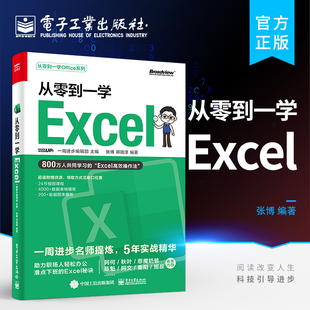 Excel高效操作法 从零到一学Excel Excel公式 函数应用数据透视表可视化图表数据分析excel表格制作教程 电脑办公软件教程excel基础