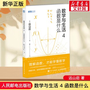 数学与生活4 函数是什么  数学函数科普入门本质含案例教学学习中学生教师适用参考资料图灵教育书 人民邮电出版社 新华正版书籍