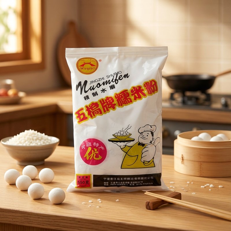 宁波特产五桥牌元宵水磨糯米粉 汤团粉 汤圆粉糯米面550g糕点烘焙