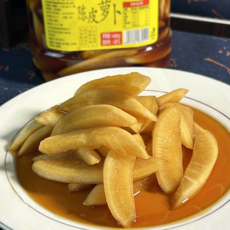 台州特色陈皮萝卜 开罐即食酱萝卜佐餐开胃小吃酱菜腌萝卜条糖醋