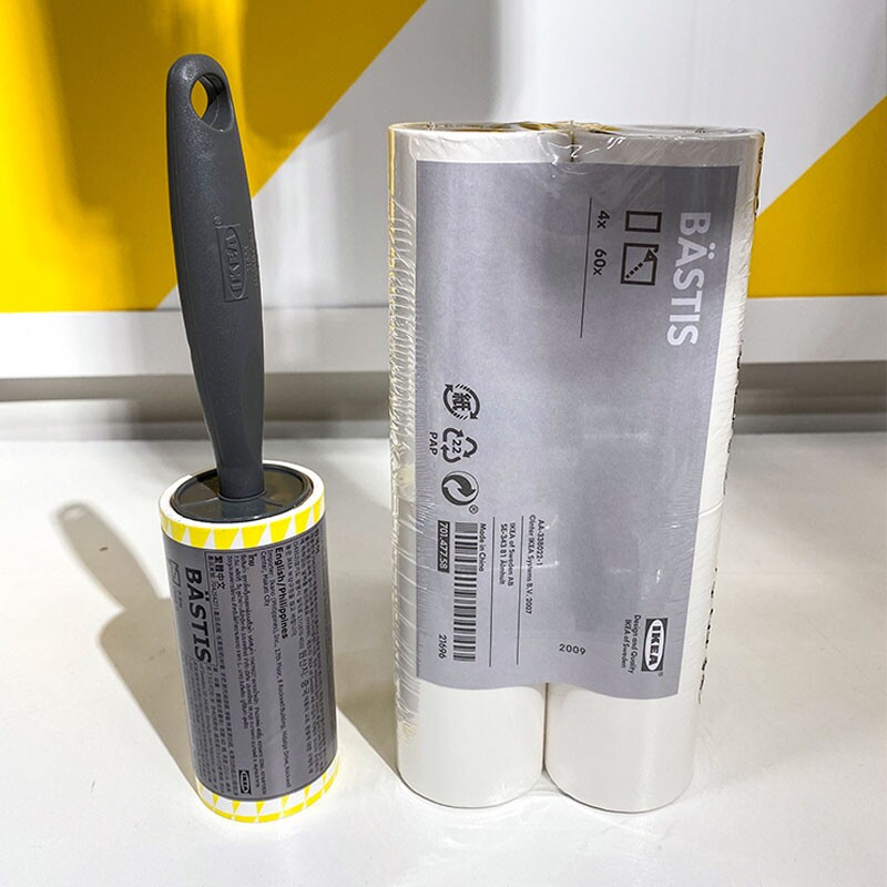 宜家贝思迪滚筒式除尘器粘毛棒便携可撕衣物粘毛器可替换补充装