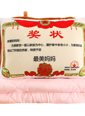 教师节礼物奖状抱枕空调被午睡枕