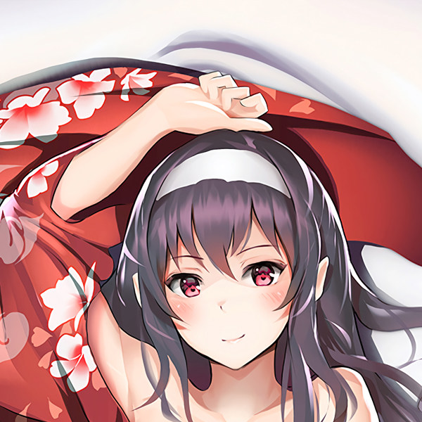 路人女主的养成方法 霞之丘诗羽动漫抱枕 等身长抱枕 枕头套定制