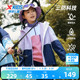 防风儿童加厚款 新款 三防运动风衣加绒上衣女 女童外套冬季 特步童装