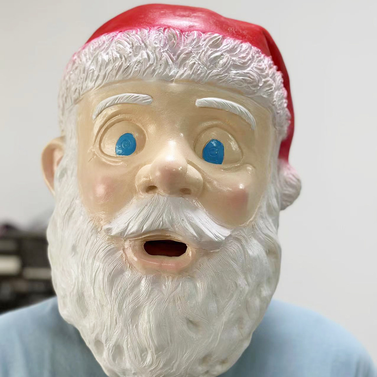 圣诞老人面具头套圣诞节日用品面罩脸谱手杖帽子表演用具mask装饰