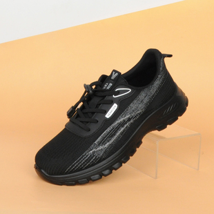 意尔康女鞋2025新款秋季网面透气妈妈运动轻便软底飞织防滑休闲鞋