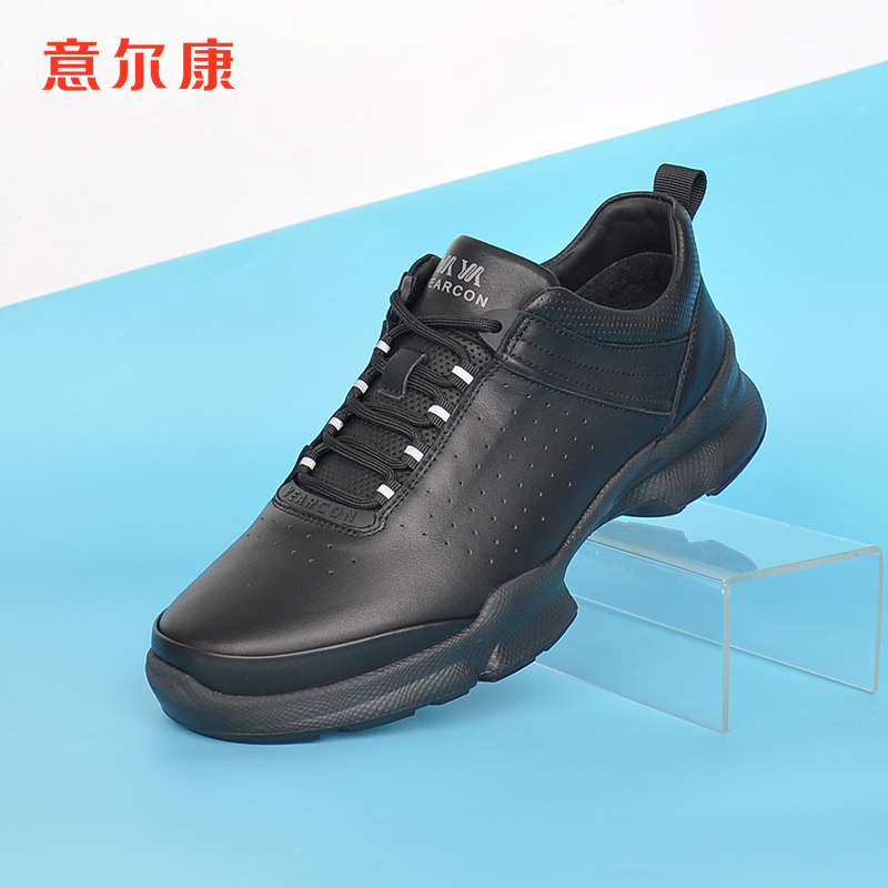 意尔康2025新款男士厚底休闲鞋
