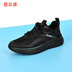 意尔康夏季男鞋网面透气2024新款时尚舒适百搭飞织厚底运动休闲鞋