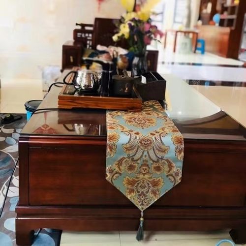 欧式简约现代桌旗美式床尾巾茶几