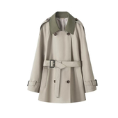 短款 轻奢气场强大春季 风衣外套 高级设计师时尚 洋气新款