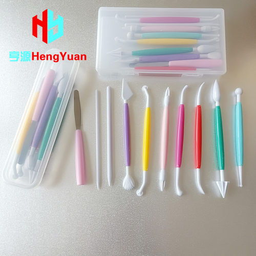 翻糖蛋糕雕刻组10件套装 烘焙糖艺造型笔组工具DIY粘土软陶塑形刀