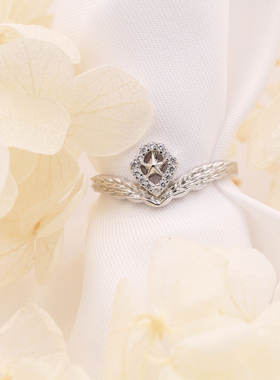 原创橄榄枝生日礼物戒指送女朋友