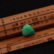 包邮 冰糯种飘绿桃心心形心想事成吊坠 缅甸A货翡翠玉器 工厂直销