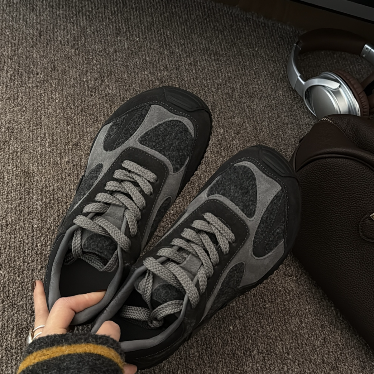 宝小姐2025休闲风老爹鞋慢跑鞋