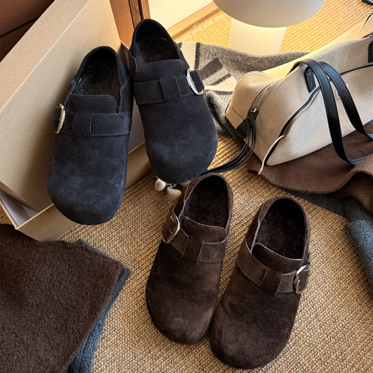 宝小姐复古软底休闲鞋韩版加绒