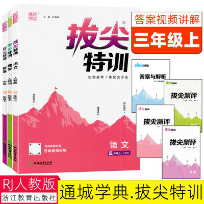 通城学典拔尖特训三年级上册