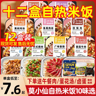 莫小仙自热米饭煲仔饭免煮自热锅大份量10盒方便米饭即食品自热饭