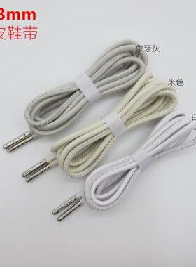 休闲鞋靴子白色羊皮鞋带米色靴子