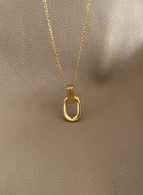 简约几何设计欧美小众金色项链