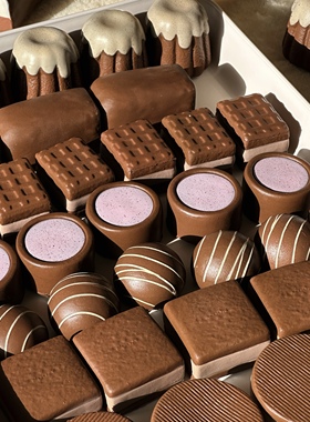 木吉食玩慢回弹巧克力捏捏乐解压玩具创意礼物盲盒潮玩squishy