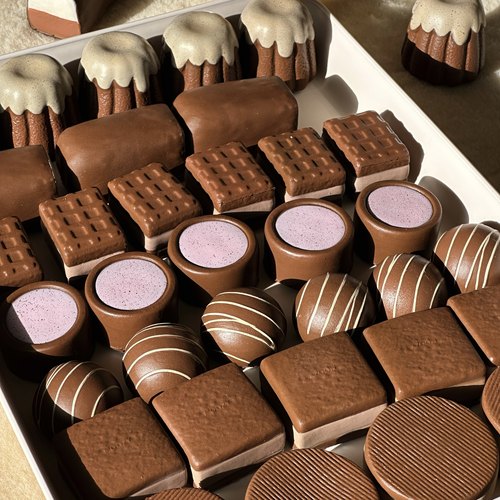 木吉食玩慢回弹巧克力捏捏乐解压玩具创意礼物盲盒潮玩squishy