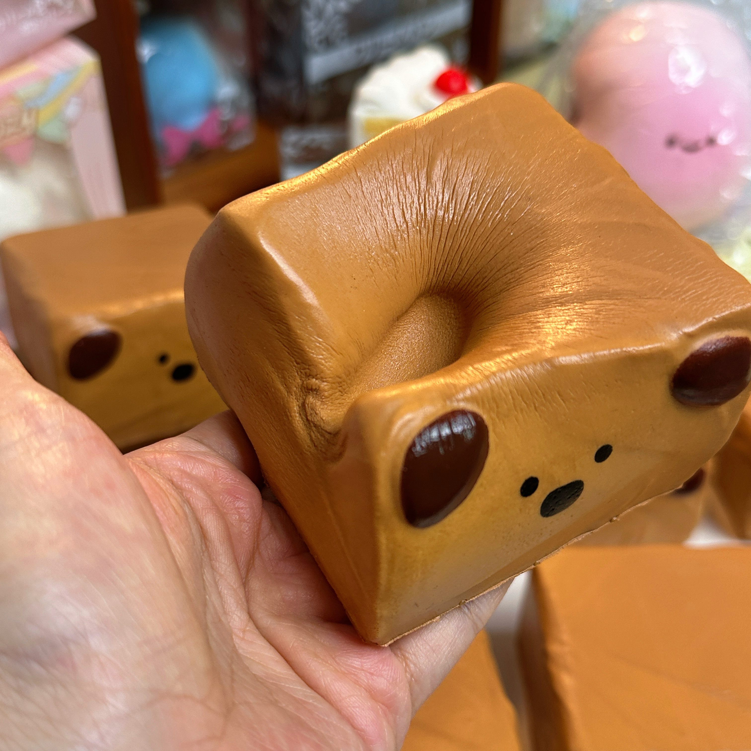 moozy新品巧克力小熊捏捏乐慢回弹解压玩具小红书解压玩具squishy