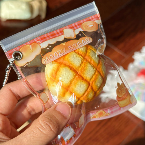 仿真面包食玩可爱小挂件小鼻噶捏捏慢回弹玩具eva软袋子squishy