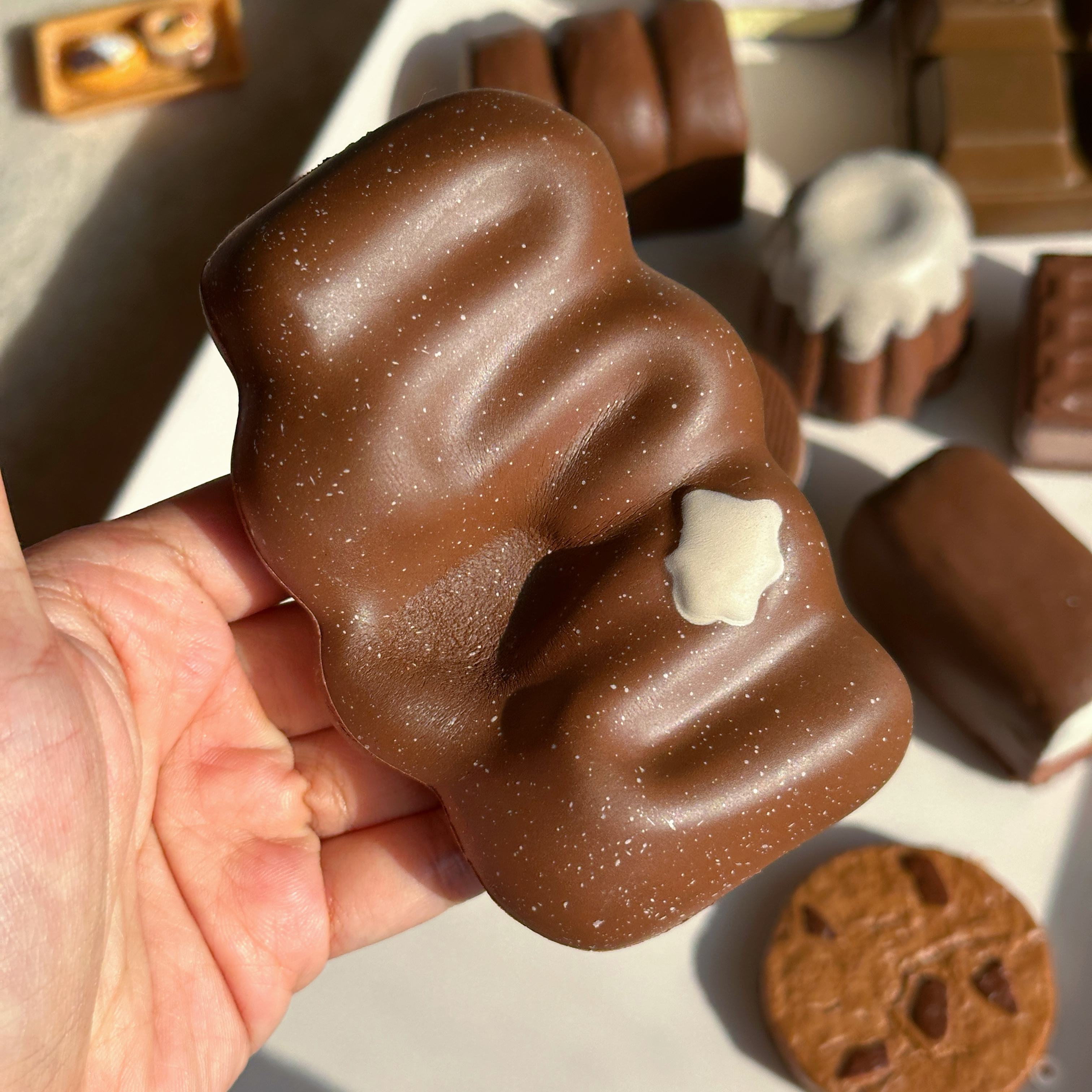 木吉新品奶油条慢回弹巧克力捏捏乐解压玩具创意礼物潮玩squishy