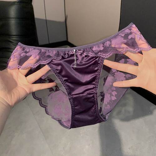 维多利亚性感蕾丝女士薄款三角裤