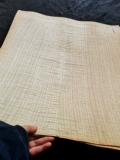 Rapi -Cologed Tiger Leather Pattern Pattern Maple Guitar Guitar Параллельная деревянная кожа, кожаная гитарная гитарная гитара