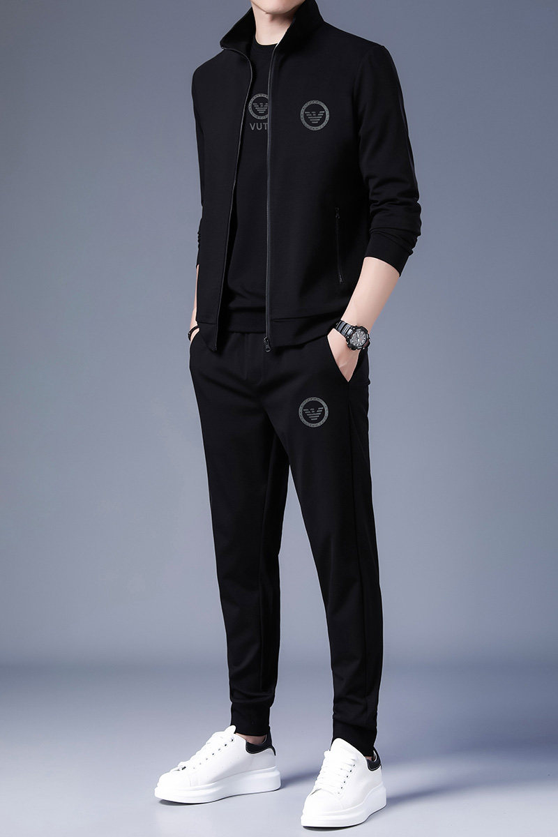 S8923-3钱塘2020-2秋冬三件套运动休闲短袖长裤套装潮牌,男装休闲套装,钱塘207-2