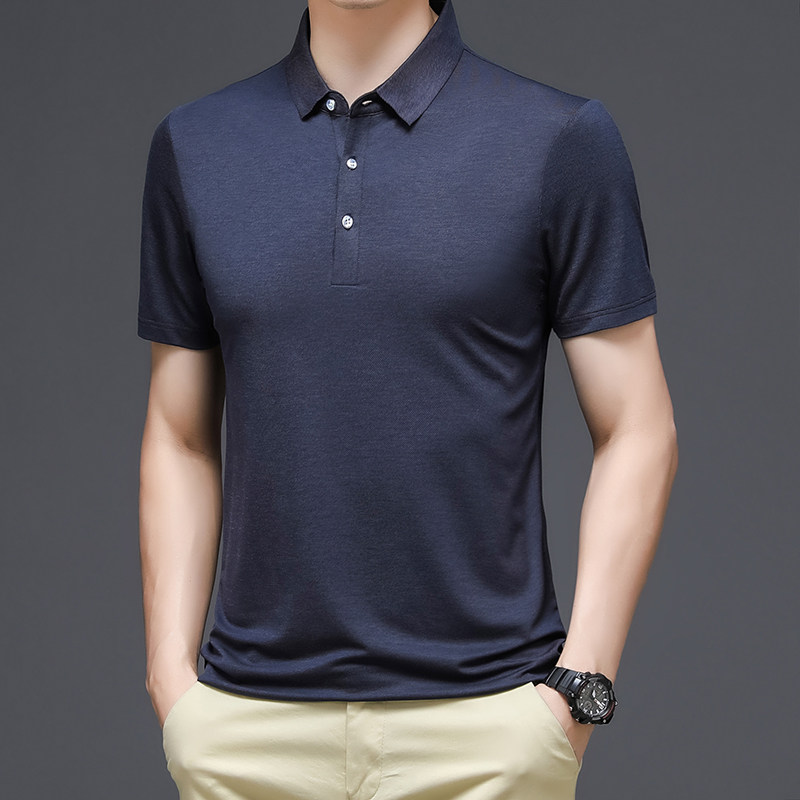 Z821129钱塘2020-2夏季时尚都市男士短袖T恤纯色休闲polo衫图片