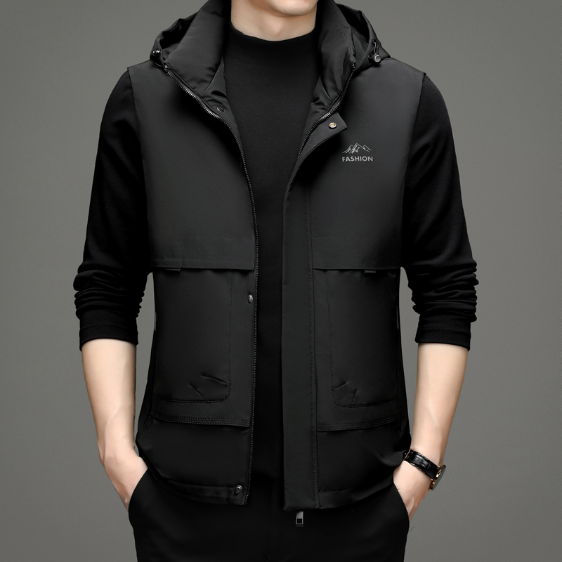 E2012钱塘2020-2秋冬男士白鸭绒羽绒服连帽保暖加厚，男装羽绒服，钱塘207-2