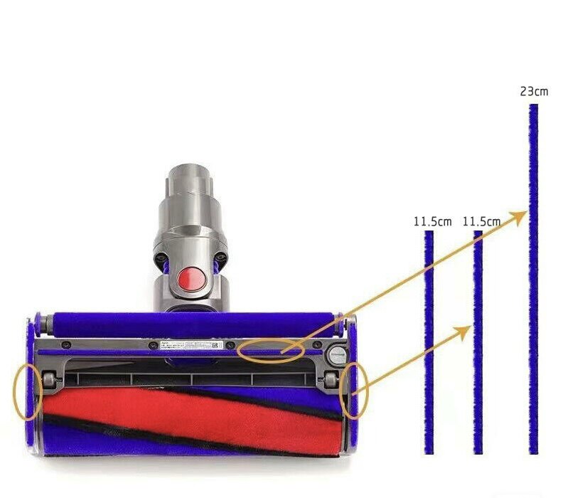适配Dyson戴森吸尘器配件地刷软绒毛条V6V7V8V10V11毛边胶条绒条