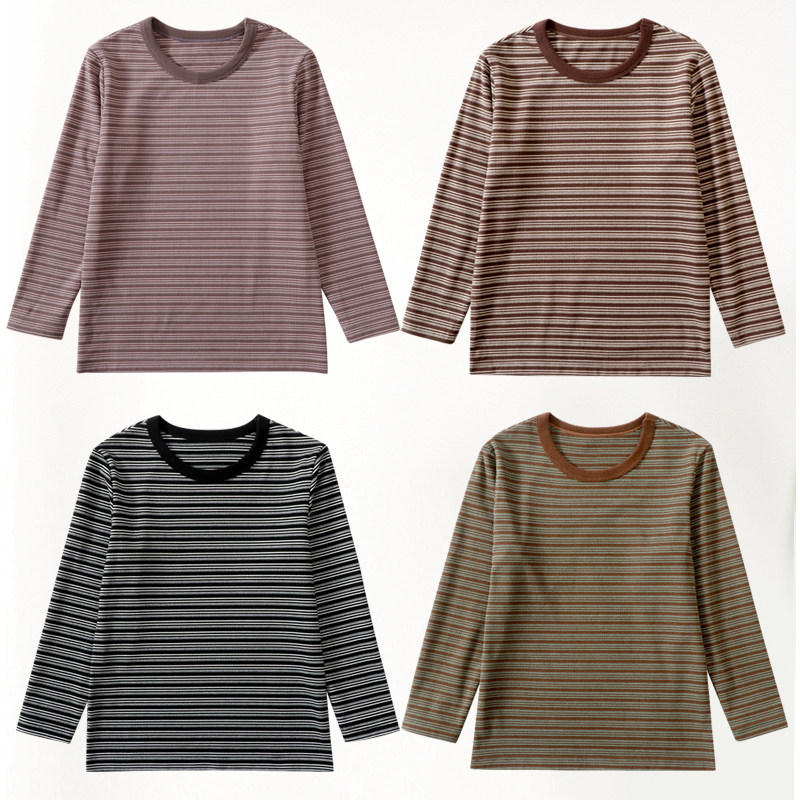 儿童秋冬打底衫男童女童彩条圆领百搭上衣中大童胖童内搭亲肤抗菌,童装/婴儿装/亲子装,卫衣/绒衫,淘宝优惠券,粉丝福利购,淘宝优惠卷