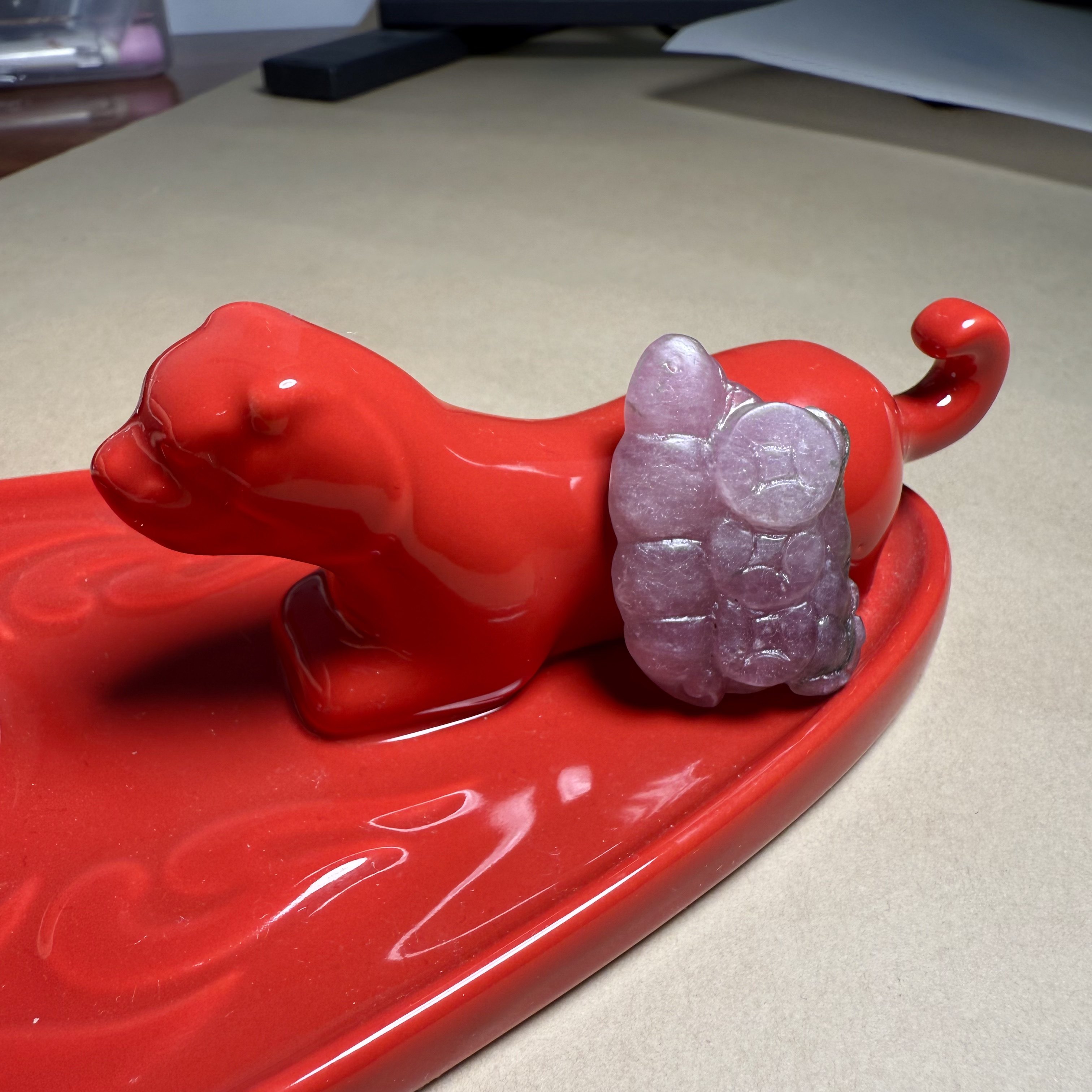 G511老碧玺粉紫透体磨砂高端礼物挂件吊坠收藏粉绿钱串福豆藕节