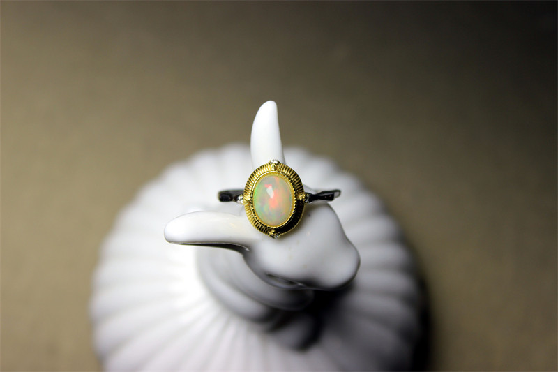 GG8欧泊OPAL奢华戒指天然宝石礼物证书超值孤品秒杀回馈现货包邮