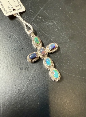 H515欧泊OPAL吊坠挂坠银镶国外订单福利现货孤品证书