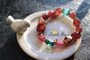 R18碧玺 ruby红 帕拉伊巴蓝 手链 手串 粉蓝 大颗 霸气 奢华 现货