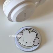 韩国ins可爱少女卡通兔子Magsafe磁吸手机气囊支架可伸缩折叠粘贴