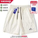 涼感透氣運(yùn)動(dòng)休閑五分褲 WASSUP冰絲速干短褲 男夏季 潮牌寬松美式 子