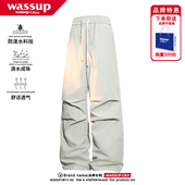 CIKY冲锋裤 宽松美式 男款 WASSUP 春秋季 潮牌三防百搭休闲裤 长裤 子